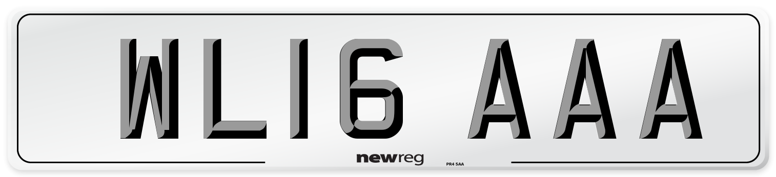 WL16 AAA Number Plate from New Reg